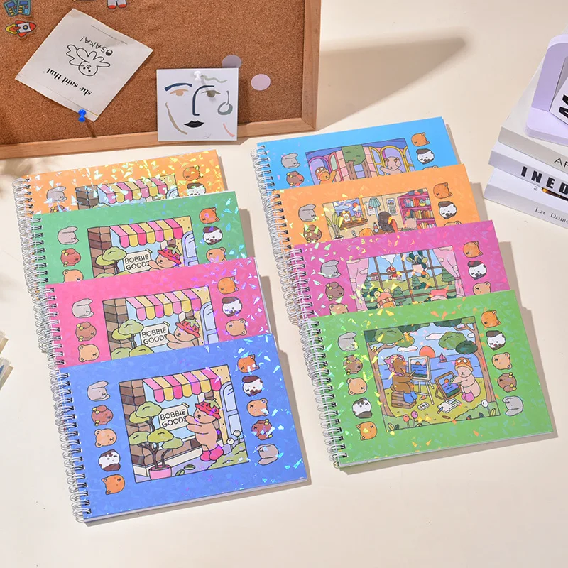 كتاب تلوين بوجز للبالغين والمراهقين، كتاب رسم مريح لتخفيف التوتر، مجموعة هدايا عيد الميلاد للأطفال والقرطاسية للطلاب