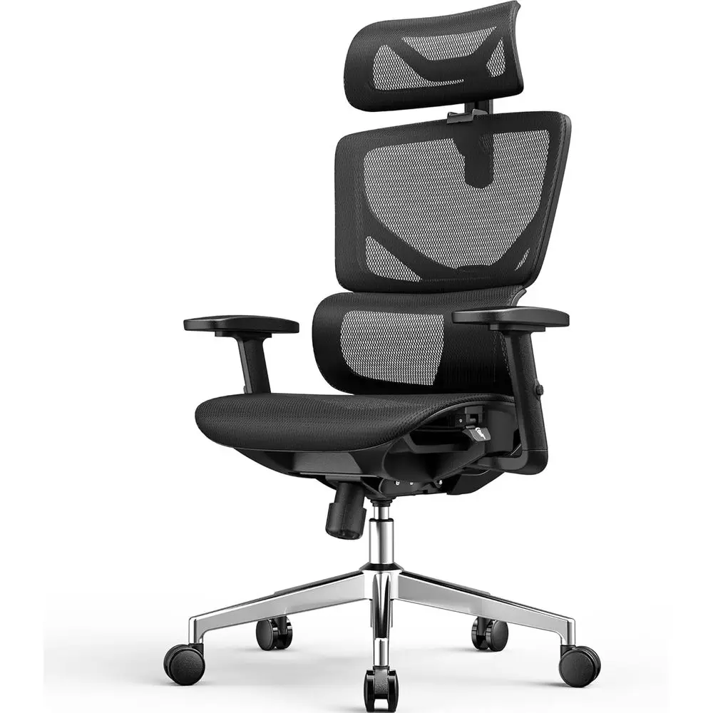 

Ergonomic Big and Tall Mesh Office Chair with Lumbar Support for 6'6, Quick Adjust, 350lbs Capacity, BIMA Certified