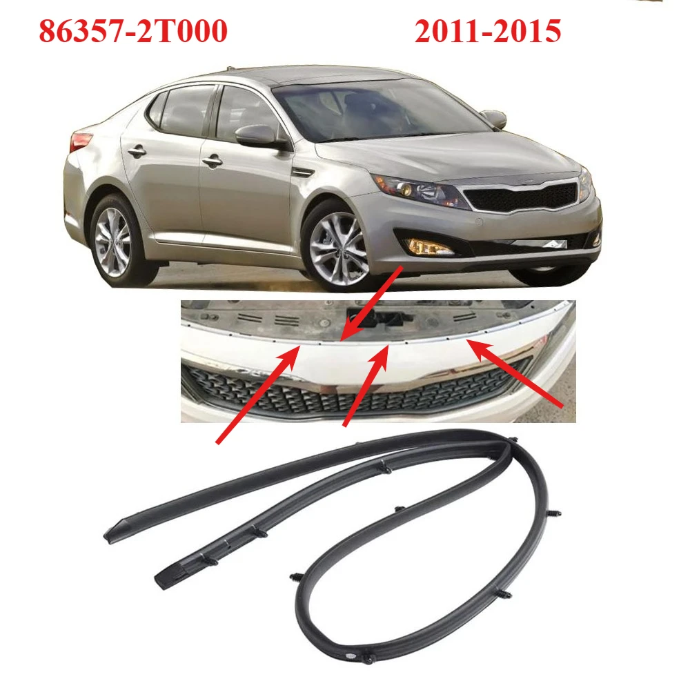 

1 Piece Front Bumper Shield Rubber Seal Strip Trim for OPTIMA 2011-2015 86357-2T000 Hood Rubber Strip accessories