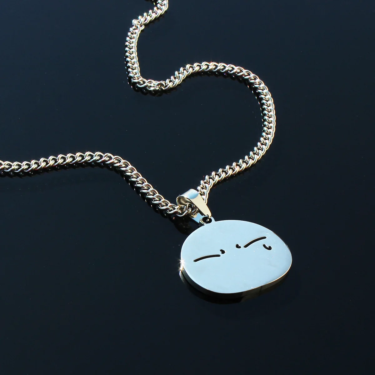That Time I Got Reincarnated As A Slime Necklace Woman Anime Bridal Necklaces Chain Pendant Jewelry Silver Color Metal Collares