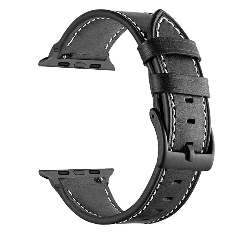 حزام من الجلد لساعة أبل 49 مللي متر 44 45 42 مللي متر 40 46 38 41 مللي متر سوار مغناطيسي Correa Men IWatch Ultra Series 10 9 8 7 SE 6