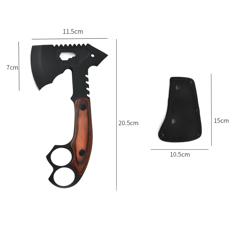 Kapak Mini Multifungsi Stainless Steel Portabel EDC untuk Kemah, Memotong Kayu, Survival, dan Taktis
