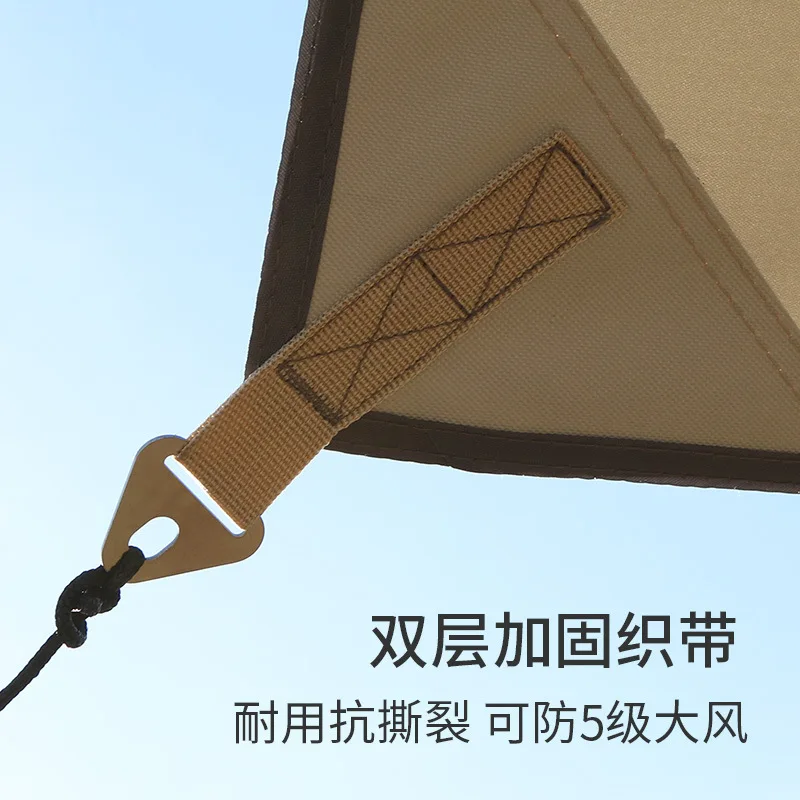 เต็นท์กลางแจ้งแบบพกพาสำหรับตั้งแคมป์ปิกนิก ป้องกันแสงแดด ป้องกันฝน ผ้าหนา ป้องกันรังสียูวี ศาลาพักผ่อนกลางแจ้ง