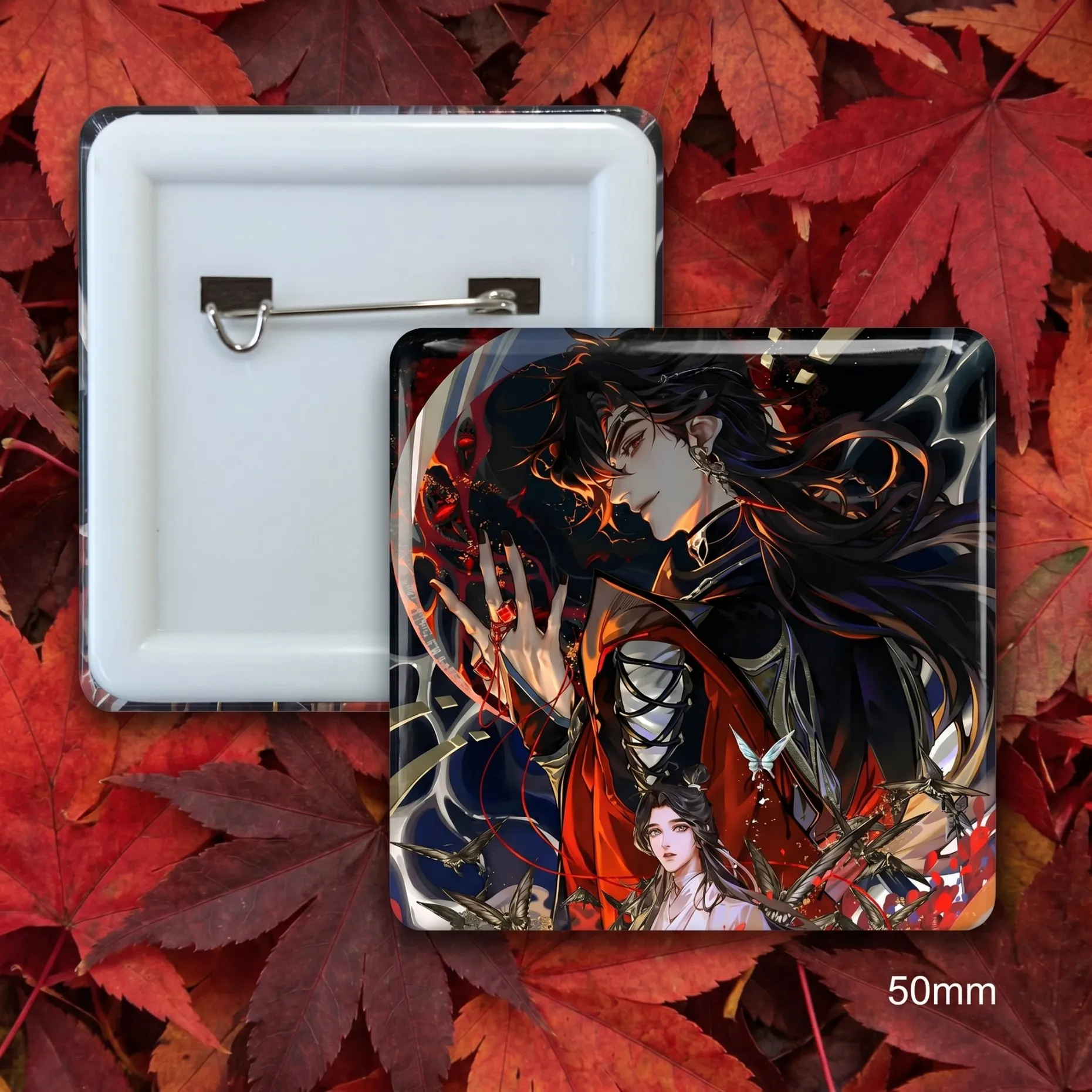 TGCF Tian Guan Ci Fu HuaCheng XieLian Anime Badge Pin Brooch Set Cosplay Collectible Button Heaven Official's Blessing HuaCheng