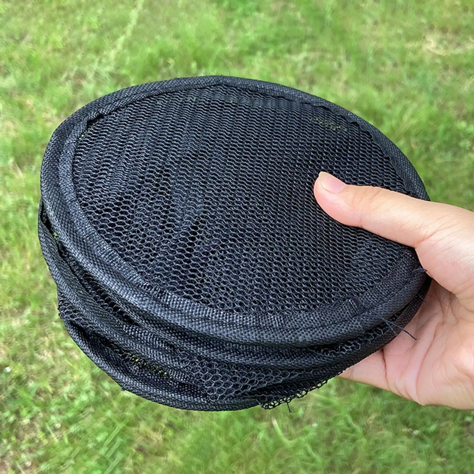 مصيدة سمك جديدة محمولة قابلة للطي، سلة شبكية عائمة متعددة الاستخدام لأسماك جراد البحر، مثالية للتخييم والمشي لمسافات طويلة وصيد الأسماك في الشاطئ