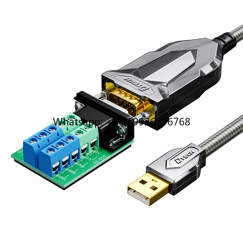 cavo-convertitore-seriale-dtech-iot5079a-18m-usb-maschio-a-rs232-rs485-ttl-maschio-per-dispositivi-armati