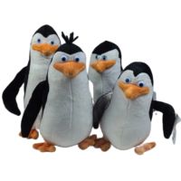 4pcs Madagascar Plush Toys Penguins Eldest Brother Novice Plush Soft Stuffed Animals Toys Doll for Kids Gifts Penguin