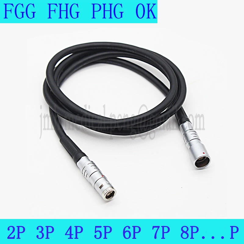 

FGG FHG PHG 0K 2 3 4 5 6 7 9Pin Aviation Metal Male Plug Female Socket Waterproof Connector Welding High Softness Towline Cable