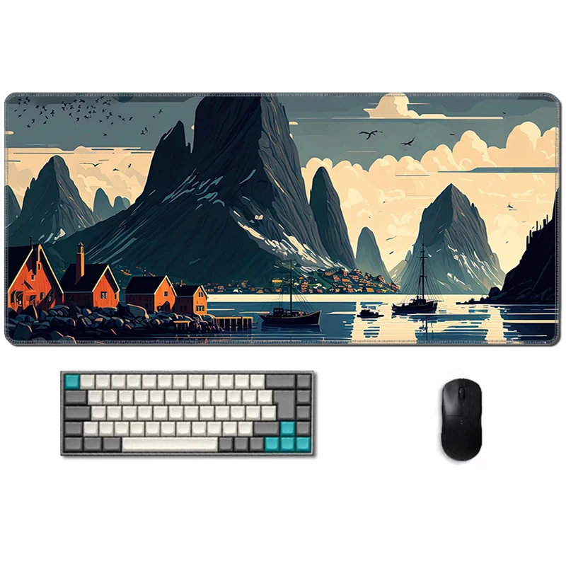 

Nordic Shores Mouse Pads Office Mousepad Xxl Gaming Mats Gamer Table For Pc Set Up Gamer Accessories Mouse Pad Mausepad Custom