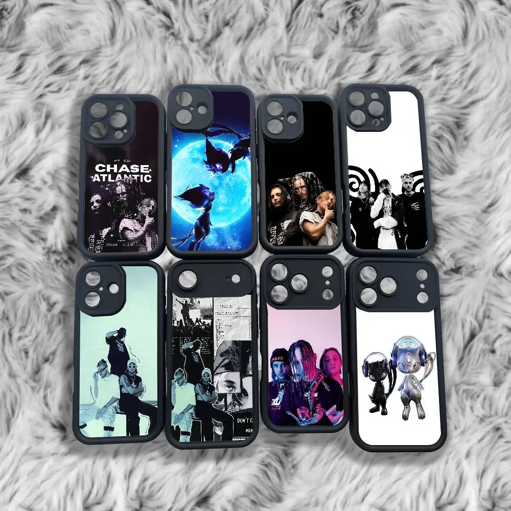 

C-Chase A-Atlantic Music Phone Case For iPhone 17,16,15,14,13,12,11,Pro,Max,Plus,XS,SE4,Mini Black Thickened Border