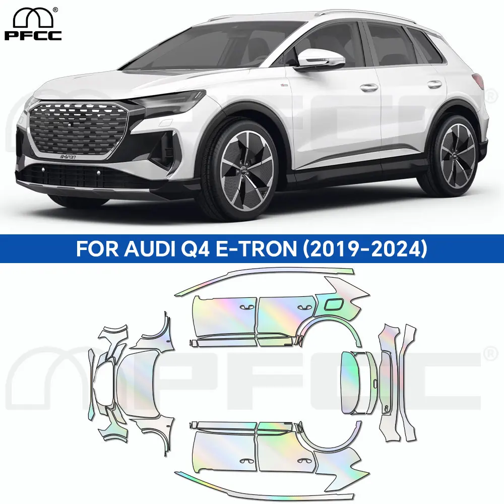 

For Audi Q4 E-TRON 2021-2024 PPF TPU Transparent Body Accessories Styling Pre-Cut Paint Protection Film Car Clear Kit Sticker