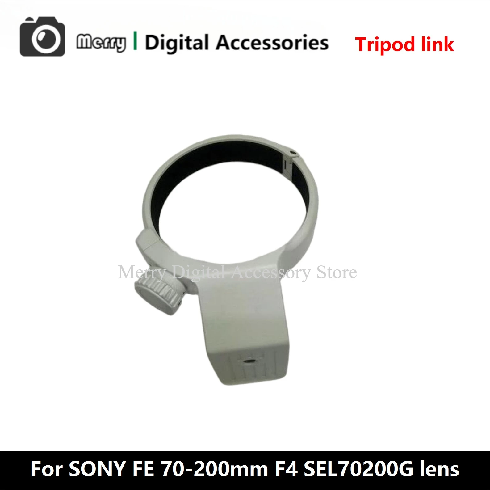 

Новые оригинальные детали для штатива для объектива камеры SONY FE 70-200 мм F4 SEL70200G. Встановіть кольцо. Кольцо штатива.