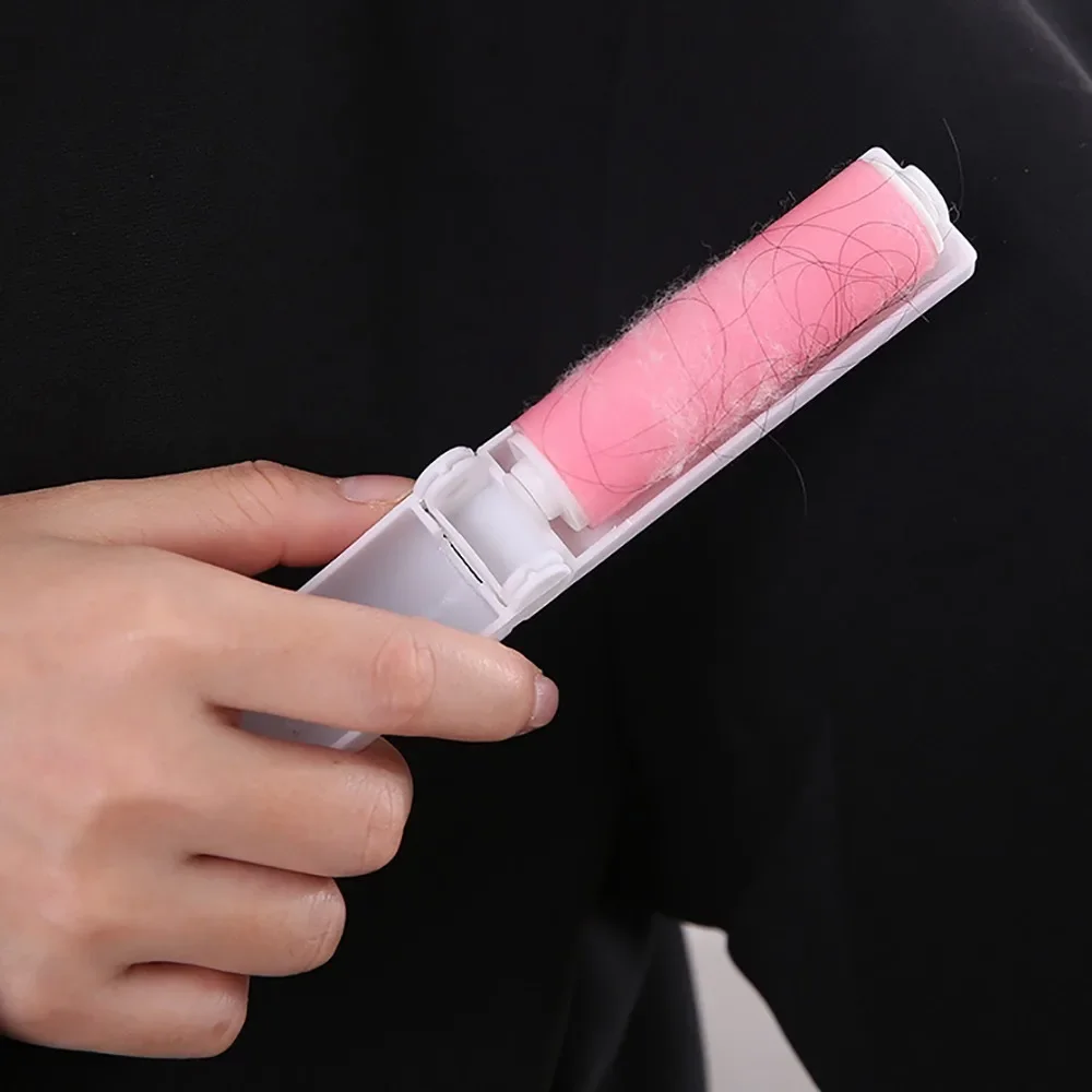 3PCS Dust Remover Clothes Fluff Catcher Drum Lint Roller Recycled Foldable Hair Sticky Washable Brushes