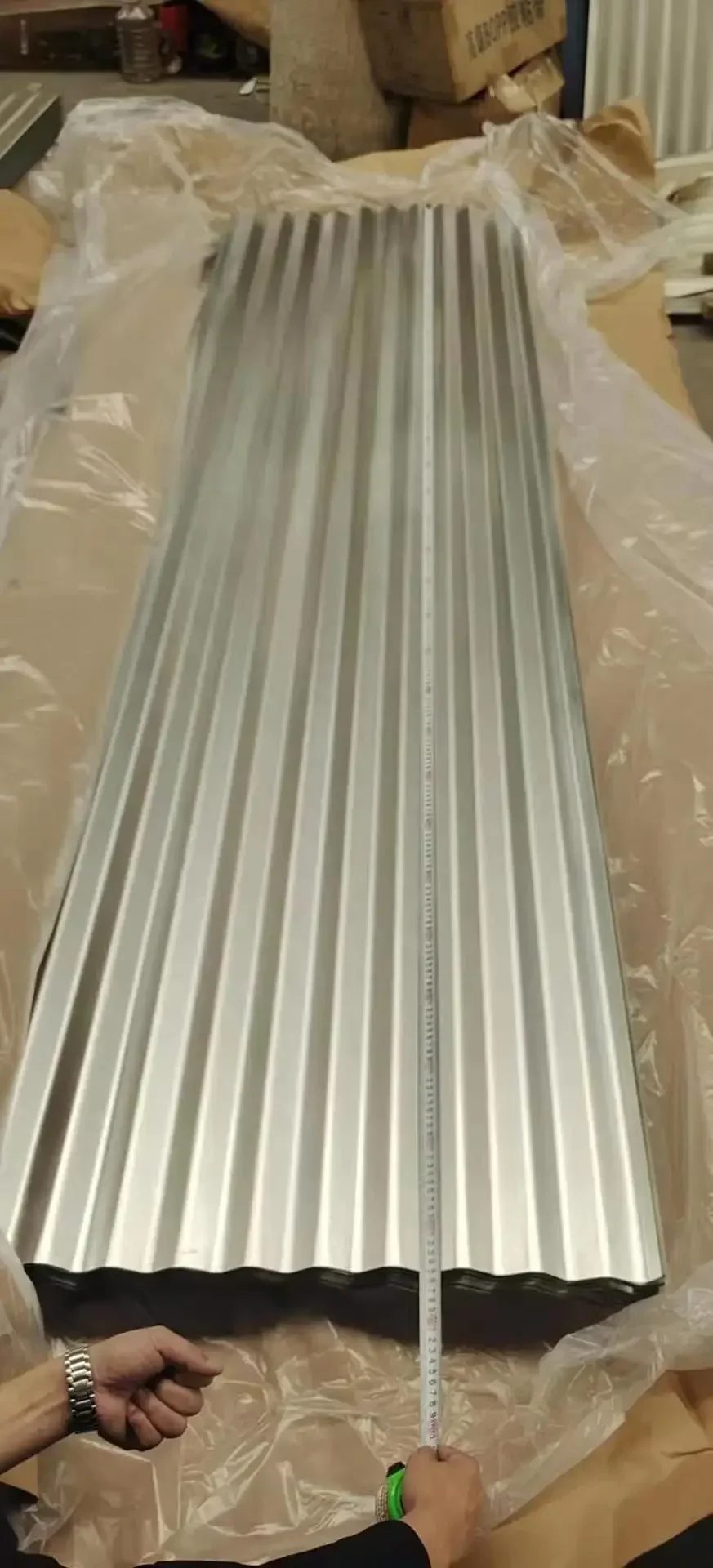 

#Gi Corrugated sheet for Z30 Z60 Z100 0.2mm 0.4mm 0.5mm T shape Galvanized Steel plate Iron Roofing