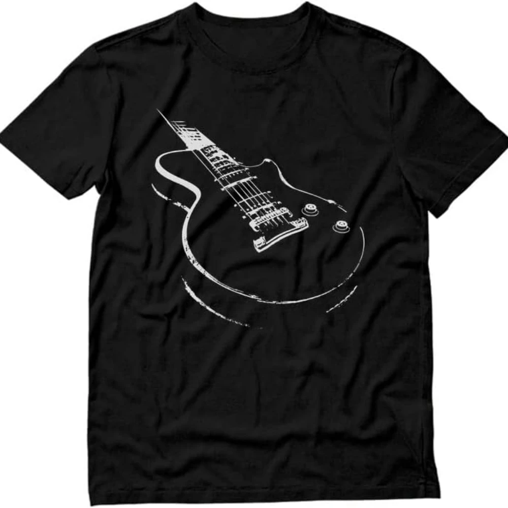 

Musician Player Guitarist Printed Mens T-Shirt Guitar Shirt Gifts for Men