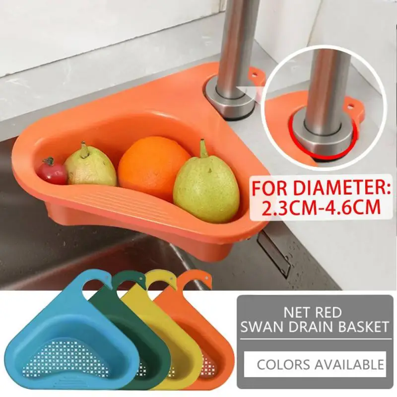 Kitchen Sink Filter Shelf Vegetable Fruit Drainer Basket Multifunctional Storage Rack Tools Soap Sponge Holder Kitchen Supplies