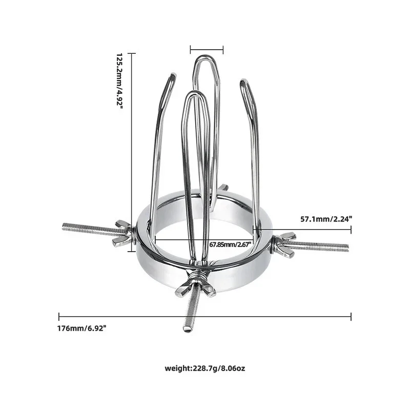 BDSM Anal Fisting Expander Plug Hollow Tunnel Butt Plug Spreader Adjustable Sex Toy Stainless Steel Vaginal Expander Sets Adult