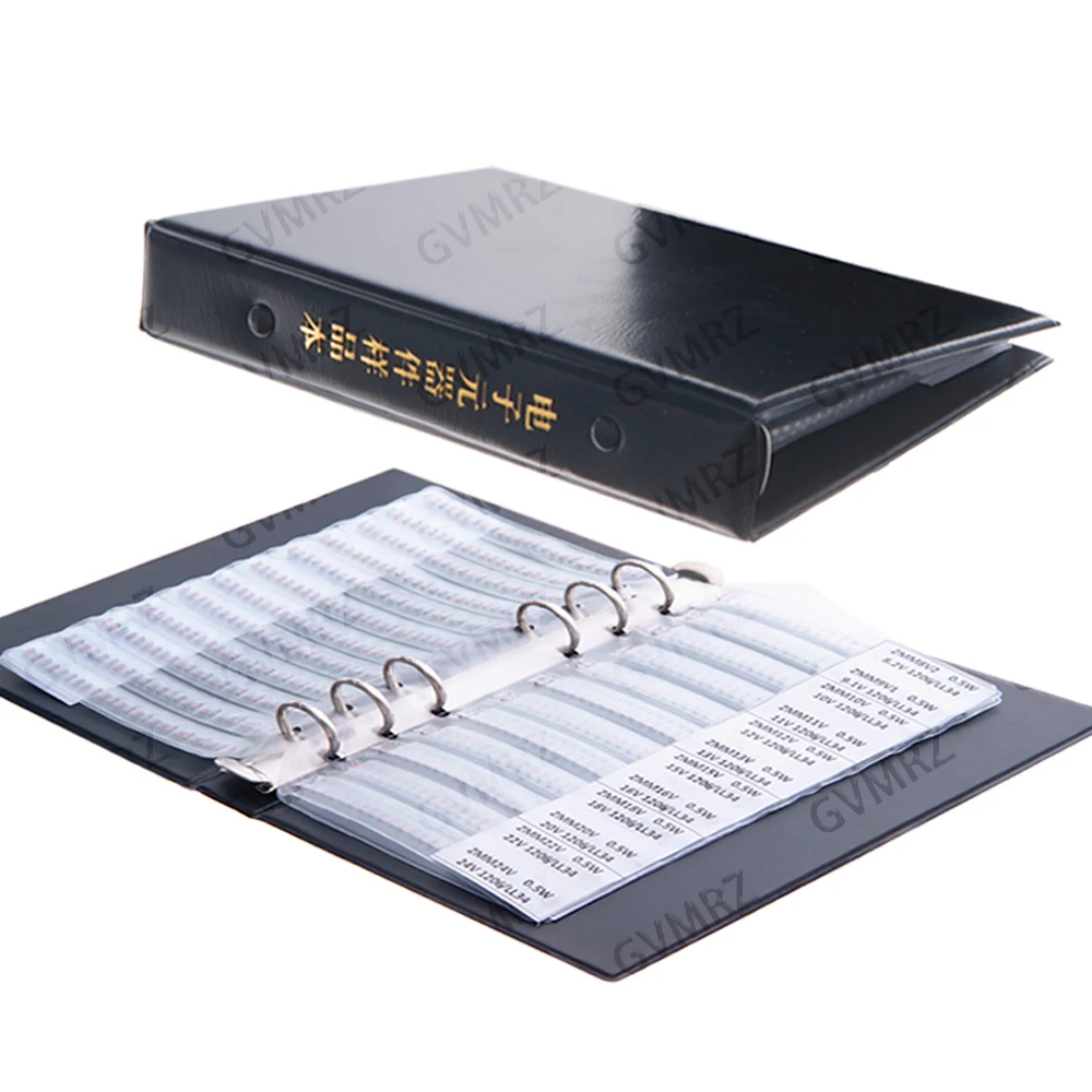 675/1350PCS SMD LL34 Zener Diode Kit book 0.5W 1/2W 3V-24V 2V-39V SMD Diode Set 1N4148