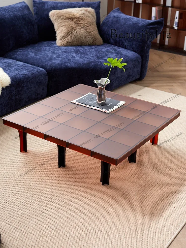

Nordic Style Acrylic Tea Table Household Minimalist Square Table
