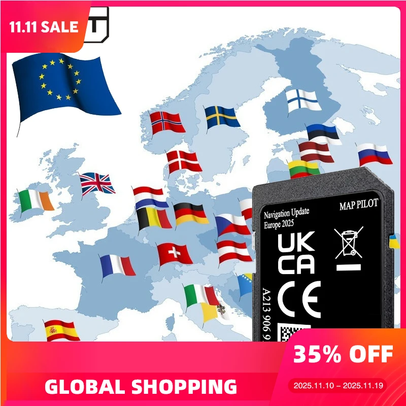 

Карта SD A213 V19 для Mercedes GLC/C/E/V/X-CLASS с GPS-Навигатором A2139068520A213, Европа и полит, Доставка в течение одного дня, 32 ГБ