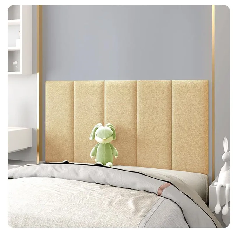 Headboard Bedroom Decor Wood Bed Head Board Anti-collision Wall Panels Tete De Lit Cabecero Cama Wall Decor Wallpaper