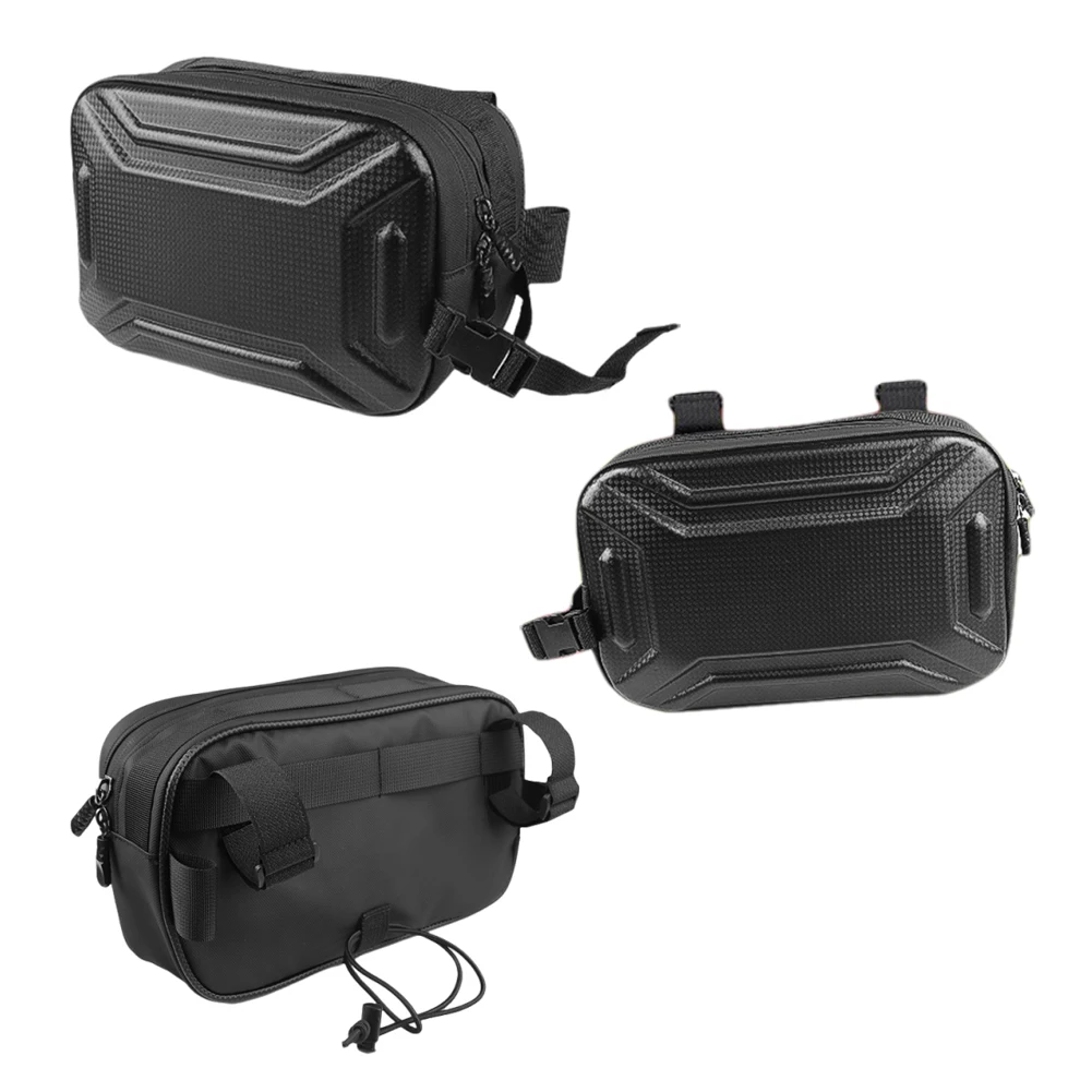 

3L Bike Front Frame Bag Multifunctional Bicycle Tail Bag Adjustable Strap Bicycle Storage Bag Hard Shell for Mountain Road Bikes