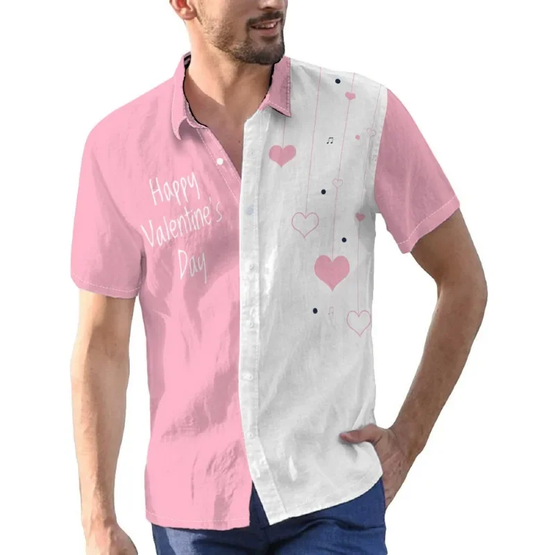 Summer Shirt Digital Printed Casual Short Sleeved Shirt