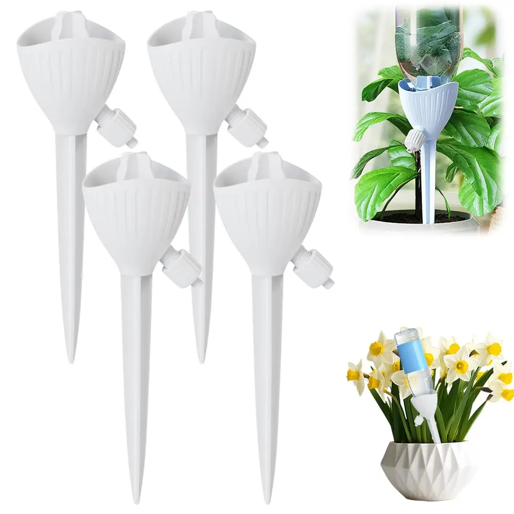 Automatisch druppelirrigatiesysteem voor tuinen, zelfwatergevend bloembewateringsapparaat, instelbare watertoevoer voor bloemen en planten, tuinwaterdruppelaar