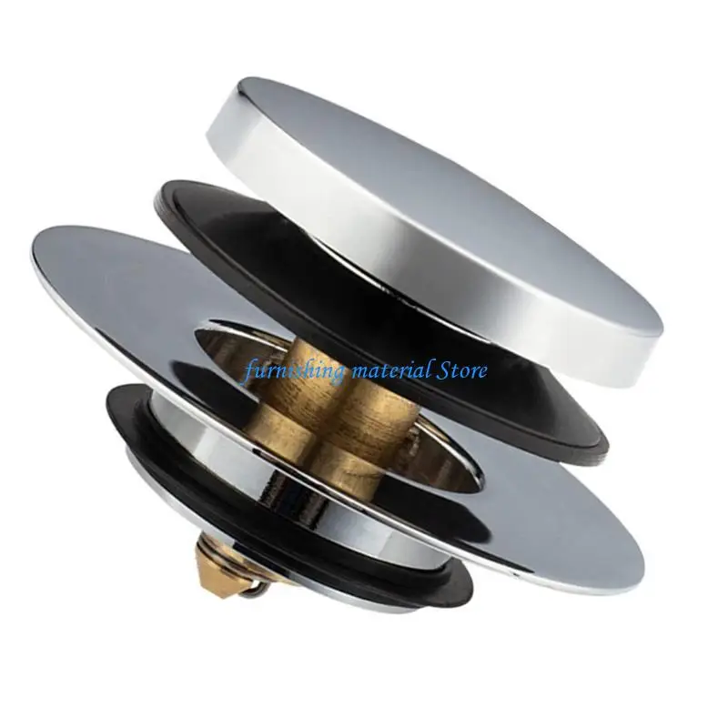 

Y5GD Bath Drain Mechanism with Quick Install overflows Face Plate & Popups Plugs Plate Bathtub Drain Upgrades for Home