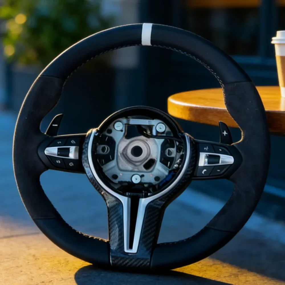 

Modified MP Steering Wheel F10 F30 F31 F20 F25 F22 F36 F33 F80 F82 F11 F18 F01 F90 M Sport Suede Steering Wheel For BMW F32