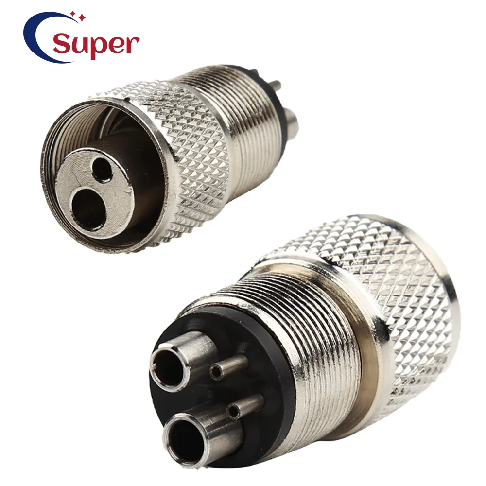 

Dental Handpiece Adapter Turbine Connector Coupler 2/4 Holes Changer Dental Instrument Parts Handpiece Adaptor Tool