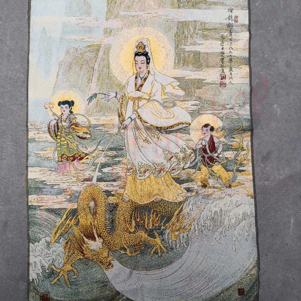 

Thangka/religious home decoration painting/ Shuangtong Guanyin /auspicious Thangka