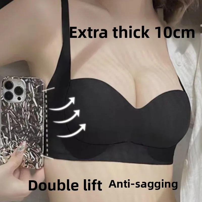 

Бюстгальтер пуш-ап для чашки 10 см с экстремальной подкладкой, антипровисающий дизайн с нулевым зазором для очень маленьких груди, нижнее белье без пустых чашек
