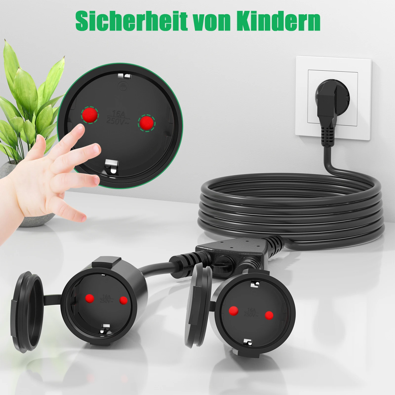 European Power Cord Extension - Outdoor Power Extension Cord recension och pris
