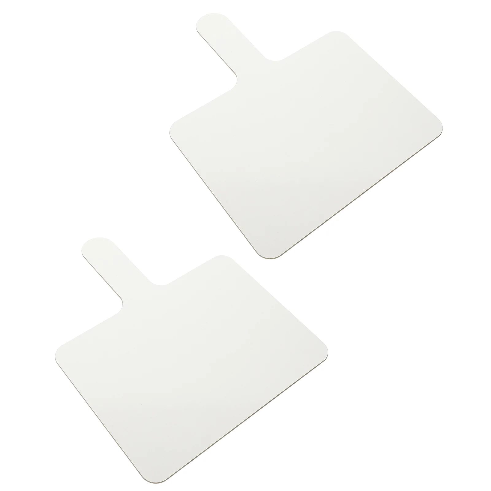 2 Pcs Answer Board White Dry Erase Paddles Teaching Aid Boards for Students Pocket Supplies Melamine Writing Office