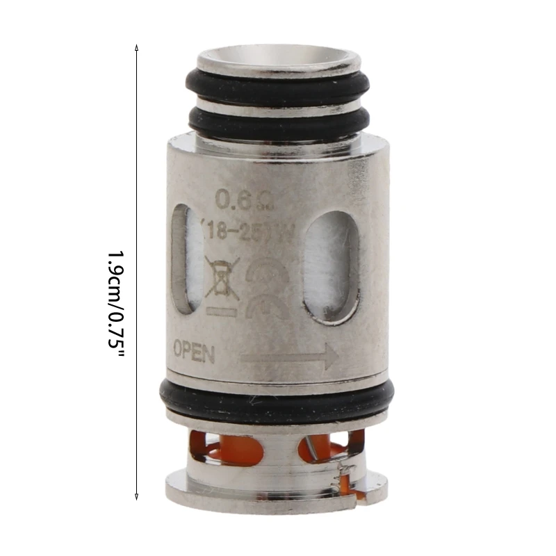 5pcs Electronic Cigarette Atomizer Core Repalcement Core 0.6 Mesh Coils Head for NEVOKS Feelin Pod Kit