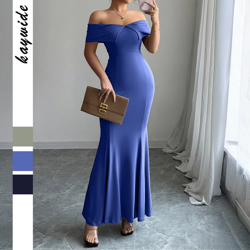 

Elegant Hip Hugging One Shoulder Dress For Women'S Wear