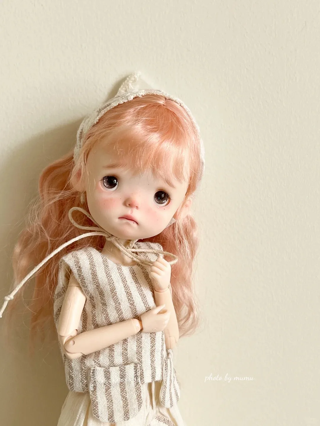 

27cm 1/6 SD BJD Doll Meng Girl Big Head Resin DIY Cute Smile Makeup Toy Gift - New Height with Free Shipping