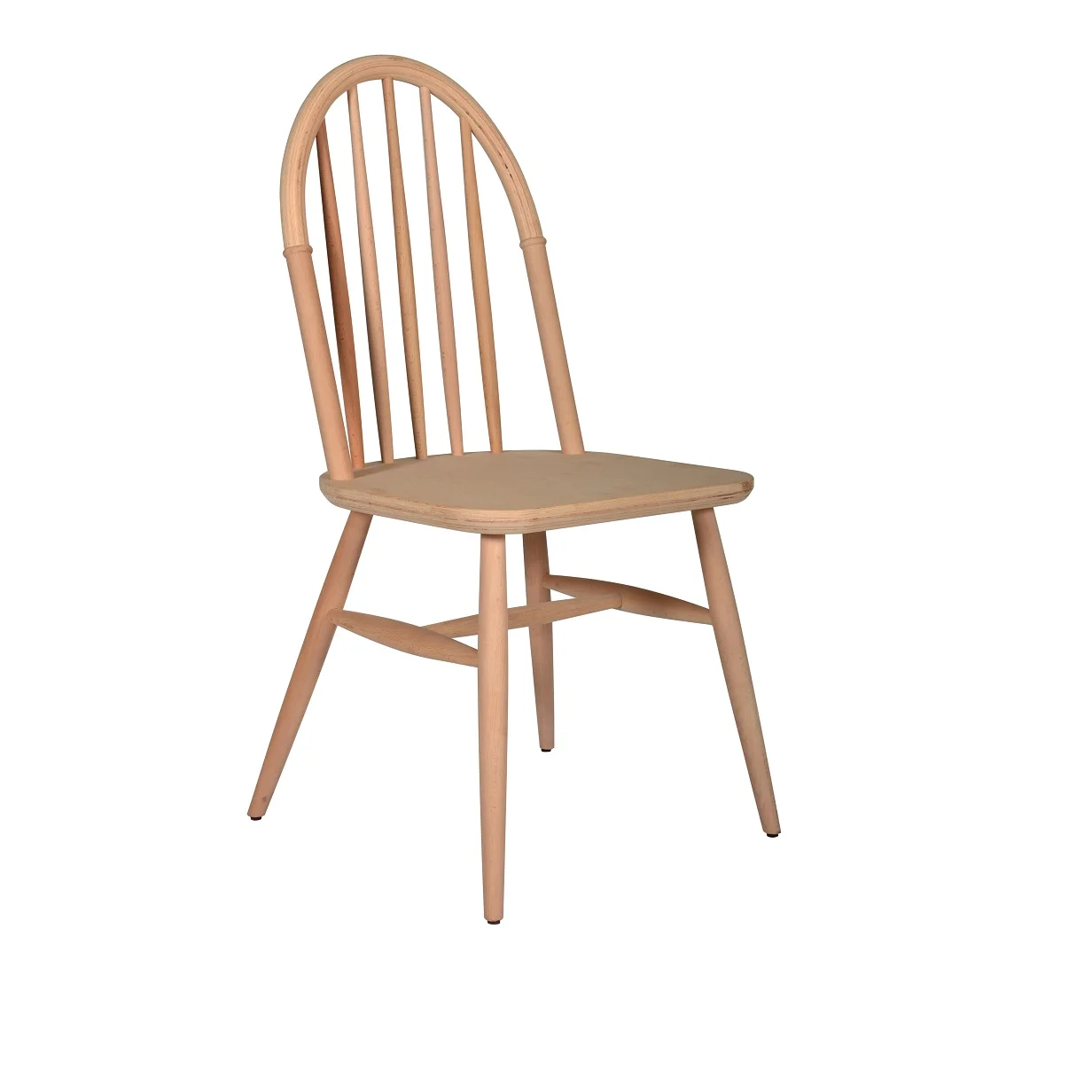 *Sevilla Home Furniture Bar Chair Modern Style Solid Wood Curved Back with Four Legs for Home Bar Outdoor Workshop