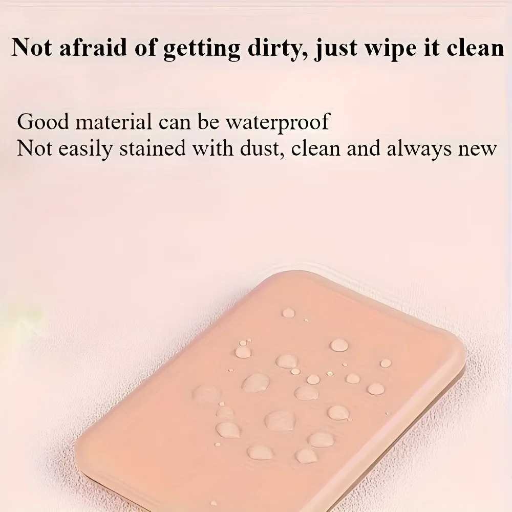 Foldable Compact Mini Makeup Mirror - Portable Adjustable Standing Mirror with Foldable Design, Lightweight & Sturdy Plastic Fra