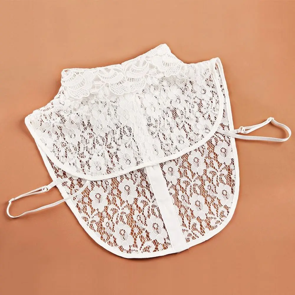 Shawl Wrap Decoration Lace Fake Collar DIY Neck Scarf Lapel Half Shirt Adjust Clothes Women Girls