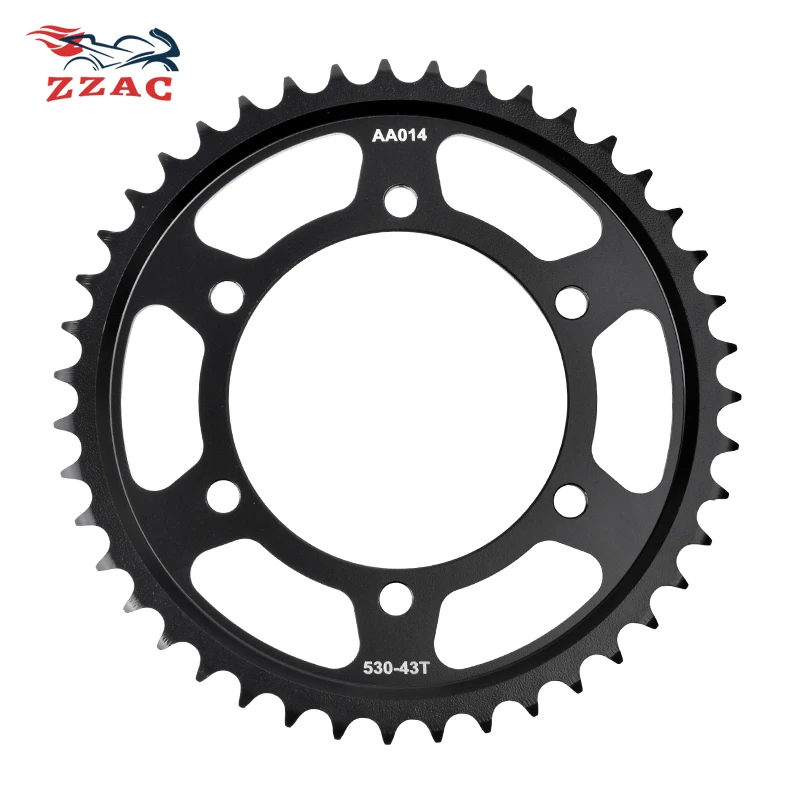 530 43T 45T 47T 20CrMnTi Motorcycle Rear Sprocket Sprocket For YAMAHA YZF R1 YZF-R1 YZFR1 YZF-R7 YZF-R6 FZ1 FZ-1 FZI FZS1000