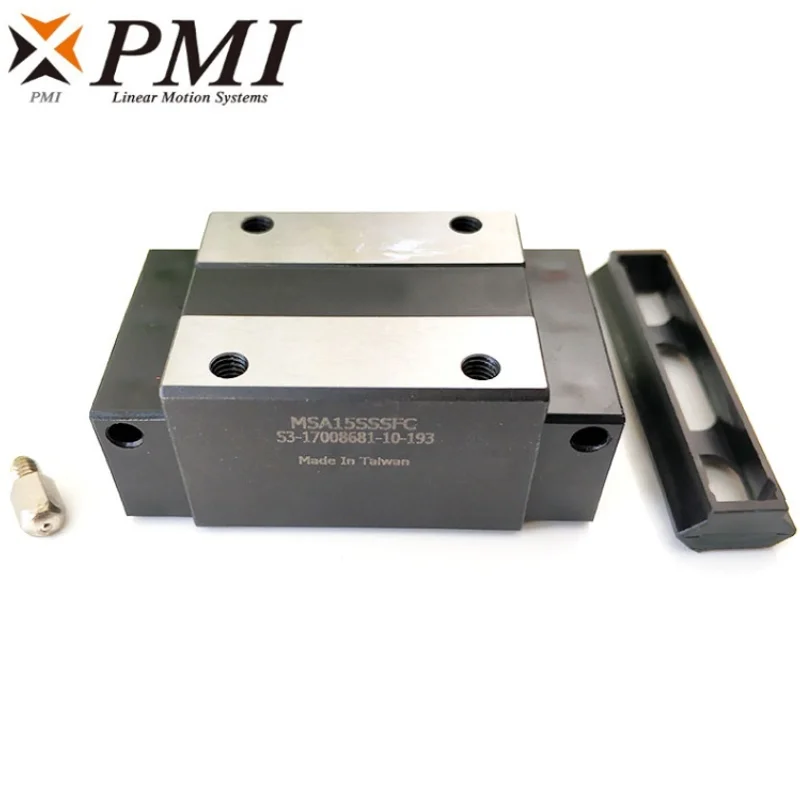 

2pcs Taiwan PMI MSA15S MSA20S MSA25S MSA30S -N linear guide slider carriage block MSA15SSSFCN for CO2 laser machine CNC router