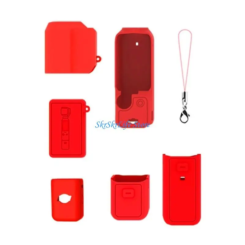 E65E Soft Silicone Protective Cover for Pocket 3 Camera Shockproof and AntiSlip Design Perfect for Outdoor Photography