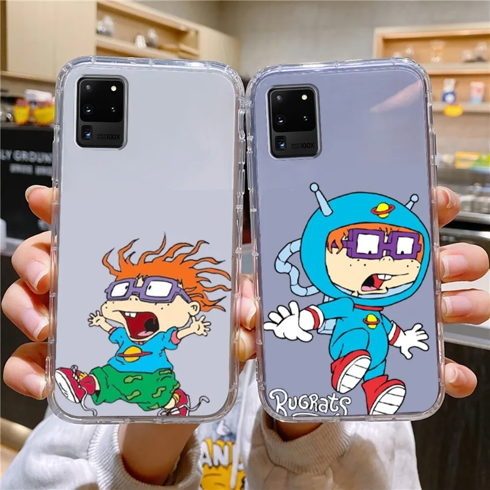 C-carlitos Cartoon Phone Case For Samsung Galaxy A52 A12 A51 S21 Edge S22ULTRA S23 S20LITE Plus Ultra Transparent Cover