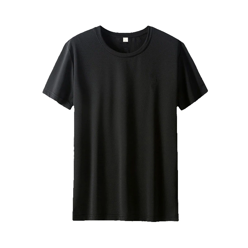 

Новая мужская футболка 2026 года: однотонная, повседневная, спортивная, для тренировок, с коротким рукавом, легкая, для марафона, летняя, сетчатая, быстросохнущая