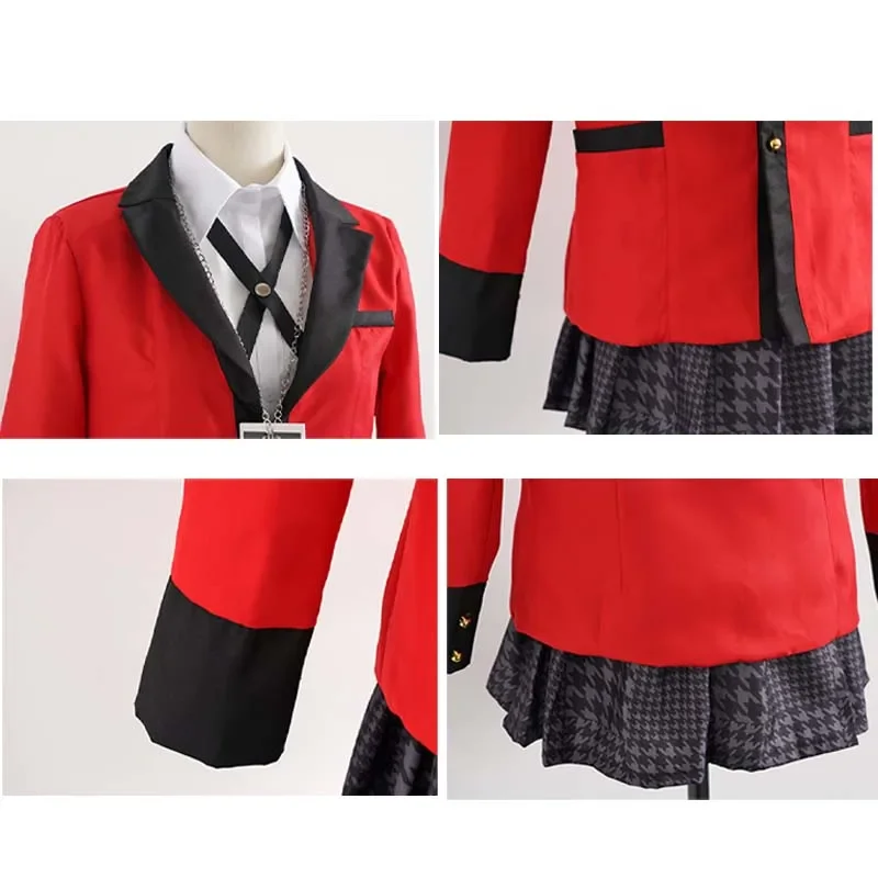 Jabami Yumeko Cosplay Costume Anime Kakegurui Cosplay Compulsive Gambler Japanese School Girls JK Uniform Halloween Costumes image 4