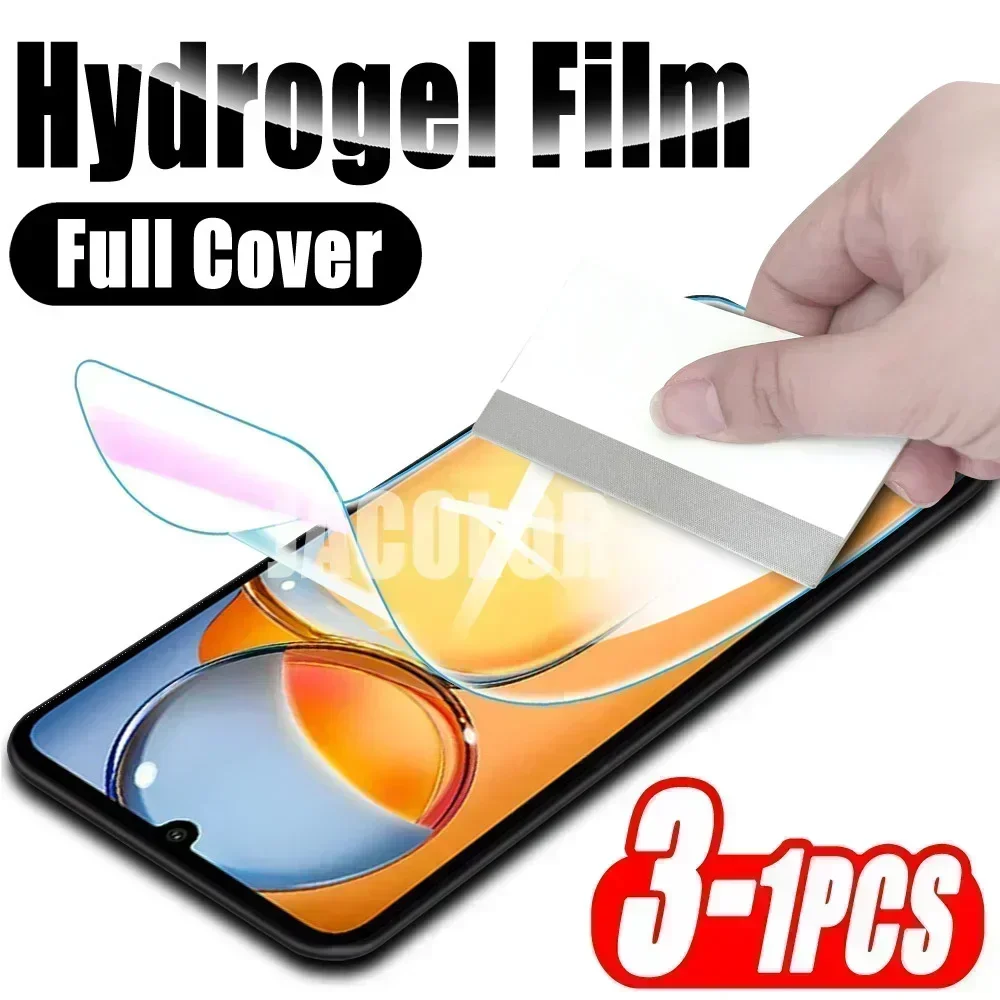 1-3PCS Full Cover Hydrogel Film For Xiaomi Redmi 13C 12C 10C Protection Screen Protector Xiomi Xiaomy For Redmi13C Redmi12C 13 C