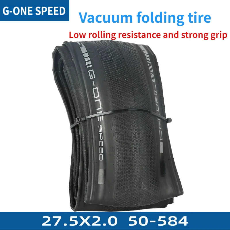 27.5 * 2.0 Fine Toothed Mountain Vacuum Folding Smooth Head Tire 50-584 G-ONE SPEED Bicycle folding tire