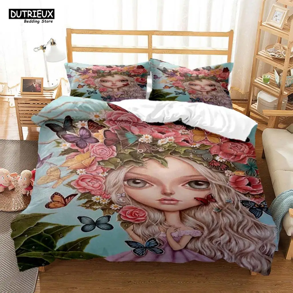 Cartoon Strange Doll Personalized Printing Soft And Comfortable  Comforter Bedding Sets  Complete Size Customizable